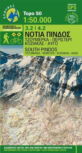 3.2./4.2 South Pindus (Tzoumerka-Peristeri-Koziakas-Avgo): Topographische Karte (Pindos South) 3.2./4.2 South Pindus (Tzoumerka-Peristeri-Koziakas-Avgo): Topographische Karte (Pindos South)