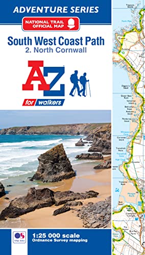 South West Coast Path National Trail Official Map North Cornwall: with Ordnance Survey mapping (A -Z Adventure Series) South West Coast Path National Trail Official Map North Cornwall: with Ordnance Survey mapping (A -Z Adventure Series) von Collins