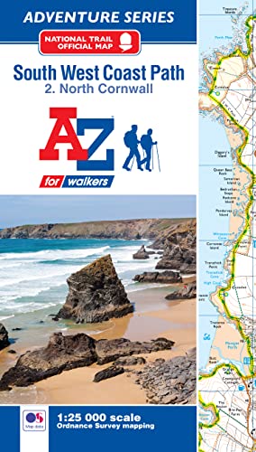 South West Coast Path National Trail Official Map North Cornwall: with Ordnance Survey mapping (A -Z Adventure Series)