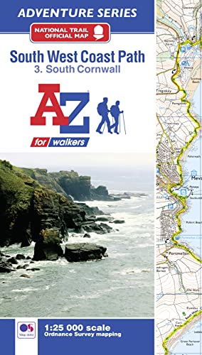 South West Coast Path National Trail Official Map South Cornwall: with Ordnance Survey mapping (A -Z Adventure Series)