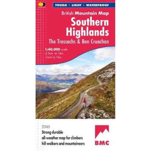 Southern Highlands: The Trossachs and Ben Cruachan (British Mountain Map)