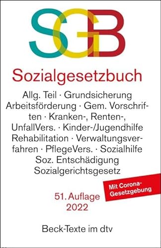 Sozialgesetzbuch (Beck-Texte im dtv) von dtv Verlagsgesellschaft