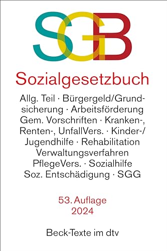 Sozialgesetzbuch mit Sozialgerichtsgesetz (Beck-Texte im dtv)