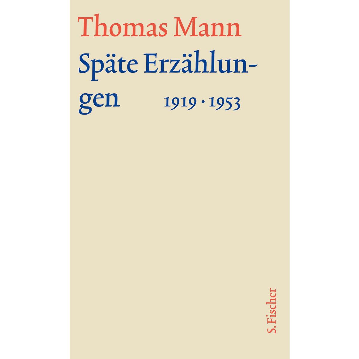 Späte Erzählungen 1919-1953 von FISCHER, S.