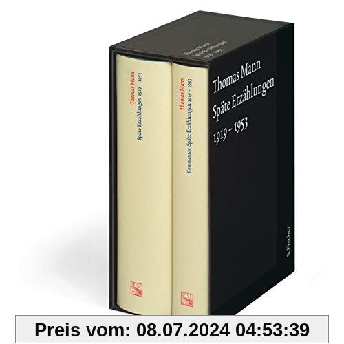 Späte Erzählungen 1919-1953: Text und Kommentar in einer Kassette (Thomas Mann, Große kommentierte Frankfurter Ausgabe. Werke, Briefe, Tagebücher, Band 6)