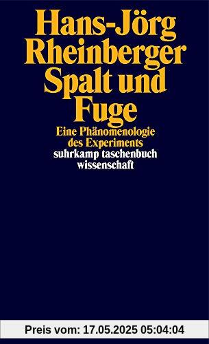 Spalt und Fuge: Eine Phänomenologie des Experiments (suhrkamp taschenbuch wissenschaft)