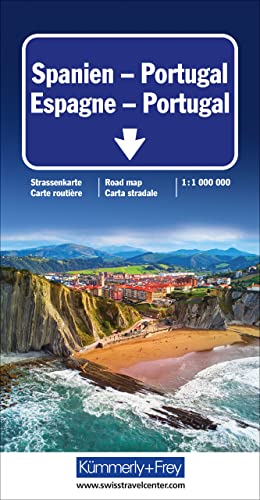 Spanien - Portugal Strassenkarte 1:1 Mio: Massstab 1:1 Mio. (Kümmerly+Frey Strassenkarten) von Kümmerly+Frey