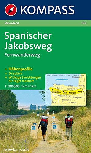 Spanischer Jakobsweg: Fernwanderweg. GPS-genau. 1:100000 von KOMPASS