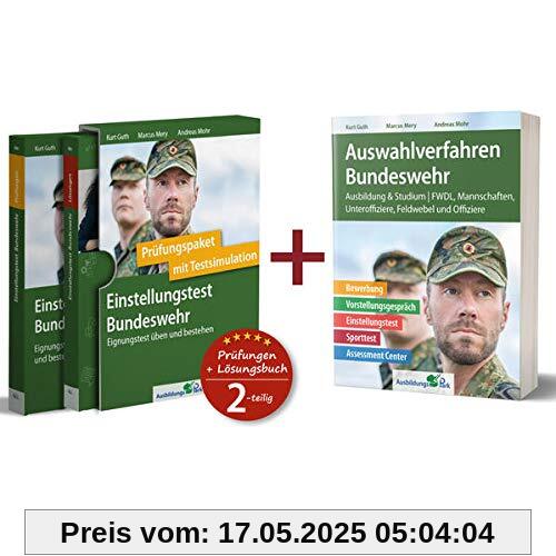 Sparpaket – Einstellungstest + Auswahlverfahren Bundeswehr: Alles in einem Paket: Bewerbung, Vorstellungsgespräch, Einstellungstest, Assessment Center! Sparpaket – Einstellungstest + Auswahlverfahren Bundeswehr: Alles in einem Paket: Bewerbung, Vorstellungsgespräch, Einstellungstest, Assessment Center!