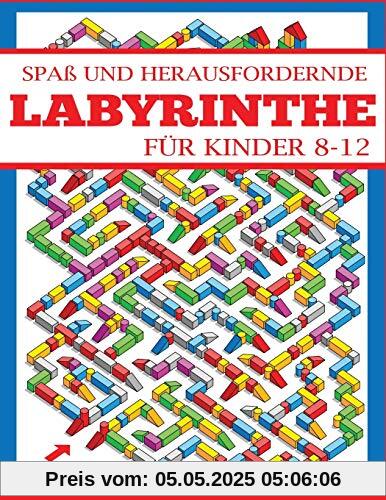 Spaß und Herausfordernde Labyrinthe für Kinder 8-12: Ein Erstaunliches Labyrinth-Aktivitätsbuch für Kinder