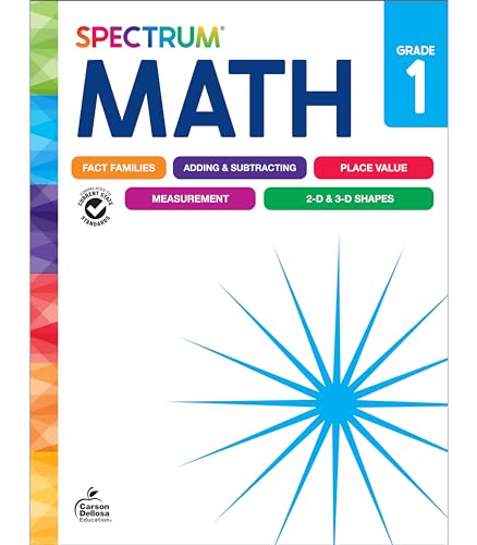 Spectrum Math Workbook, Grade 1 von Spectrum