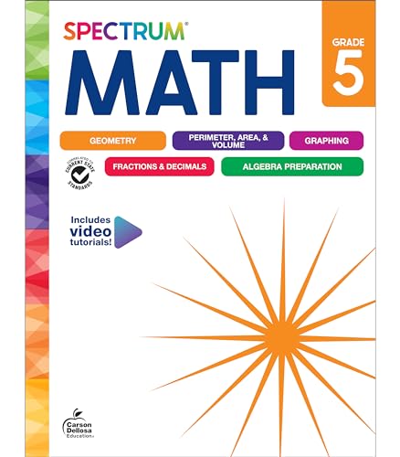 Spectrum Math Workbook, Grade 5 von Spectrum