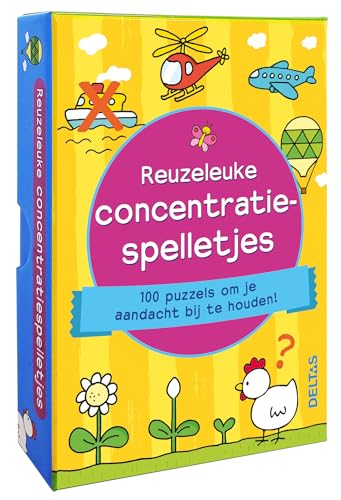 Speel- en leerkaarten - Reuzeleuke concentratiespelletjes (vanaf 6 jaar): 100 puzzels om je aandacht bij te houden! von Zuidnederlandse Uitgeverij (ZNU)
