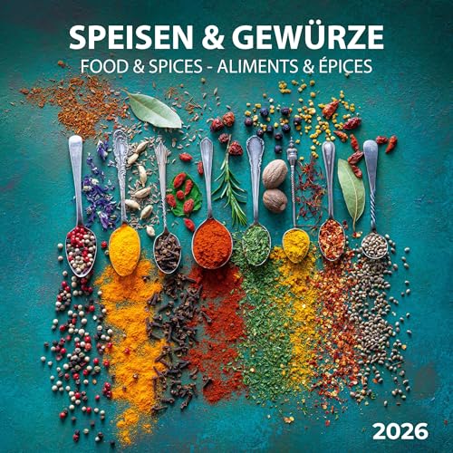 Speisen und Gewürze/Food & Spices 2026: Kalender 2026 (Artwork Edition) von Tushita PaperArt