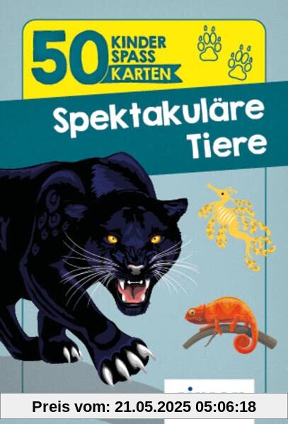 Spektakuläre Tiere (50 Kinderspaßkarten)