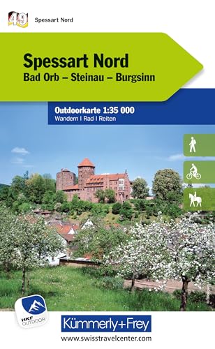 Kümmerly+Frey Outdoorkarte Deutschland 49 Spessart Nord 1:35.000: Mit Bad Orb, Steinau und Burgsinn. Touren für Wanderer, Biker und mehr! Free ... Outdoorkarten Deutschland, Band 49)