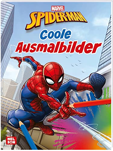 Spider-Man: Coole Ausmalbilder: Malvorlagen für Kinder ab 3 Jahren (MARVEL) von Nelson