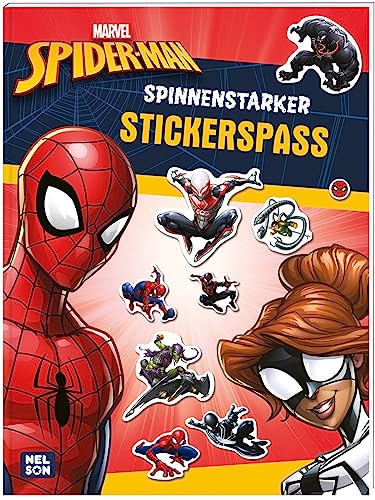 Spider-Man: Spinnenstarker Stickerspaß: Mit tollen Stickern und Spider-Man-Maske zum Selberbasteln | Für Superhelden-Fans ab 4 Jahren (MARVEL) von Nelson