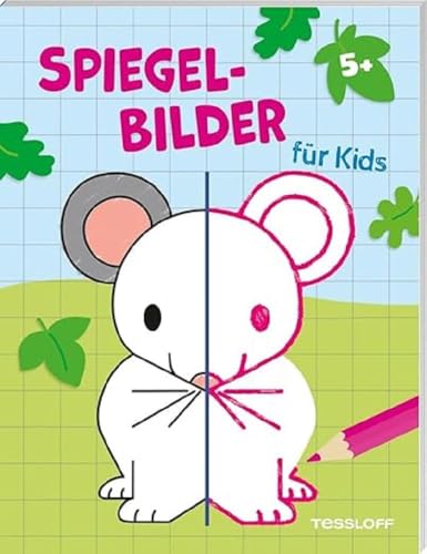 Spiegelbilder für Kids ab 5 Jahren | Zeichnen lernen mit einfachen geometrischen Formen | Für Kinder ab 5 Jahren: Malspaß mit über 30 Spiegelbildern ... und Ausmalen (Malbücher und -blöcke)