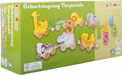 SpielMaus Holz Geburtstagszug Tierparade, 13-teilig von VEDES Großhandel GmbH - Ware