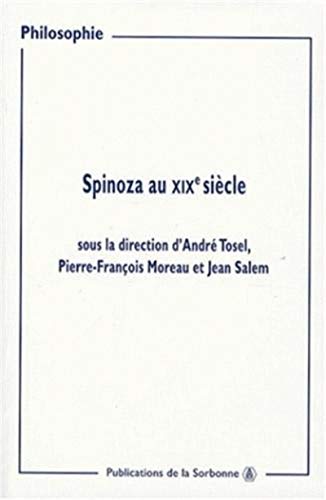 Spinoza au XIXe siècle von ED SORBONNE