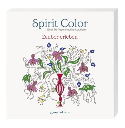 Spirit Color: Über 60 Ausmalmotive kolorieren - Zauber erleben: Malbuch für Erwachsene und Kinder - Ideal zur Stressbewältigung und Entspannung