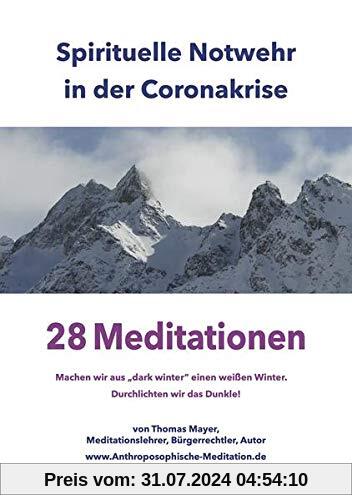 Spirituelle Notwehr in der Coronakrise: 28 Meditationen – Machen wir aus dark winter einen weißen Winter. Durchlichten wir das Dunkle!