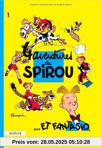 Spirou et Fantasio, tome 1 : 4 aventures de Spirou... et Fantasio (Tous Publics)