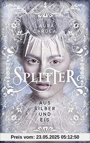 Splitter aus Silber und Eis