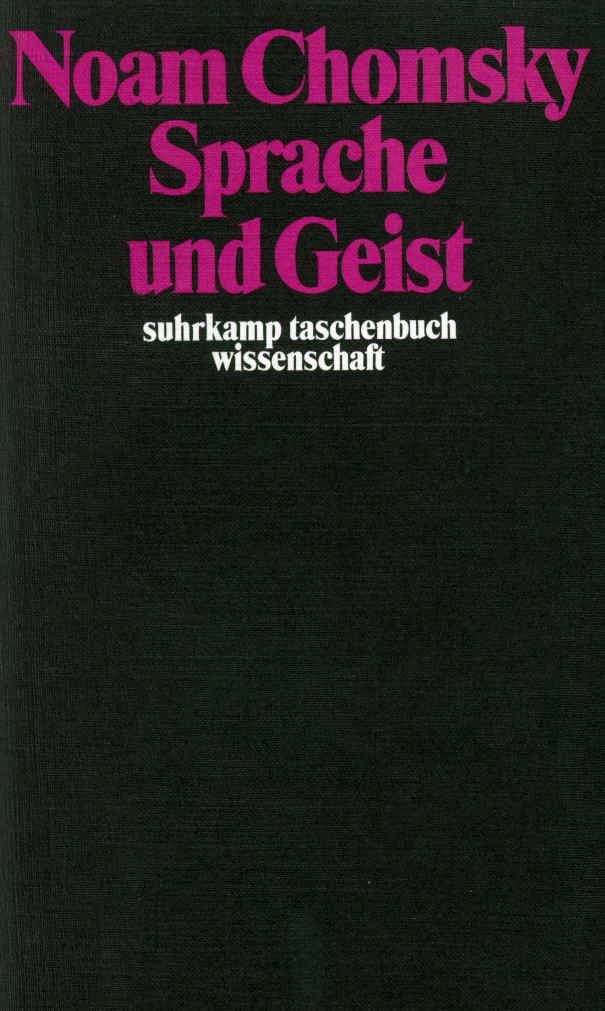 Sprache und Geist Sprache und Geist von Suhrkamp Verlag