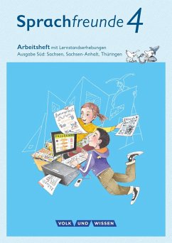 Sprachfreunde 4. Schuljahr - Ausgabe Süd (Sachsen, Sachsen-Anhalt, Thüringen) - Arbeitsheft in Schulausgangsschrift von Cornelsen Verlag / Volk und Wissen