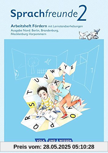 Sprachfreunde - Ausgabe Nord - Neubearbeitung 2015: 2. Schuljahr - Fördern: Arbeitsheft Inklusion