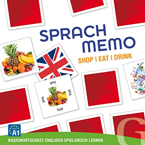 Sprachmemo Englisch. Shop/Eat/Drink (Spiel): Basiswortschatz Englisch spielerisch lernen / Sprachspiel von Hueber