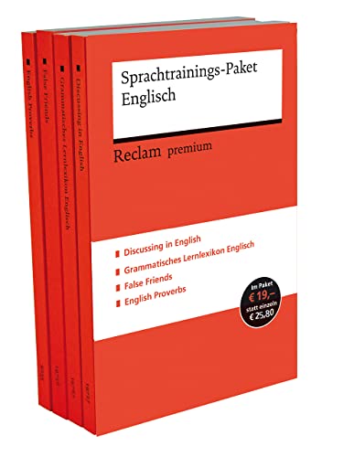 Sprachtrainings-Paket Englisch. 4 Bände eingeschweißt: Basiswissen auffrischen; Grammatik vertiefen – 30093 (Reclams Universal-Bibliothek)