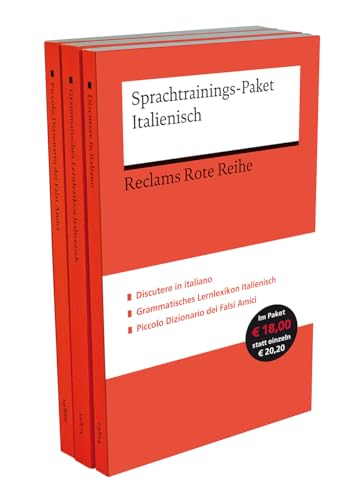 Sprachtrainings-Paket Italienisch. 3 Bände eingeschweißt. Reclam premium Sprachtraining: Lernpaket; Italienisch lernen – 30096 (Reclams Universal-Bibliothek)