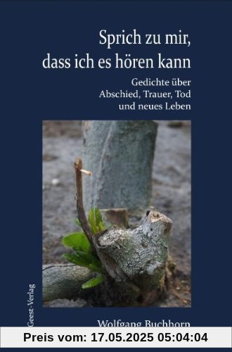 Sprich zu mir, dass ich es hören kann: Gedichte über Abschied, Trauer, Tod und neues Leben