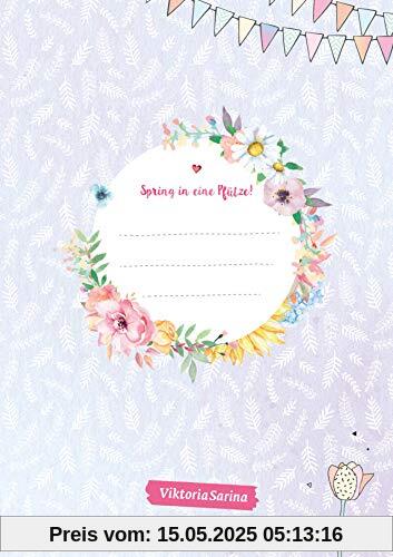Spring in eine Pfütze! 3er-Set Schulhefte, kariert (Lineatur 28) von Viktoria Sarina