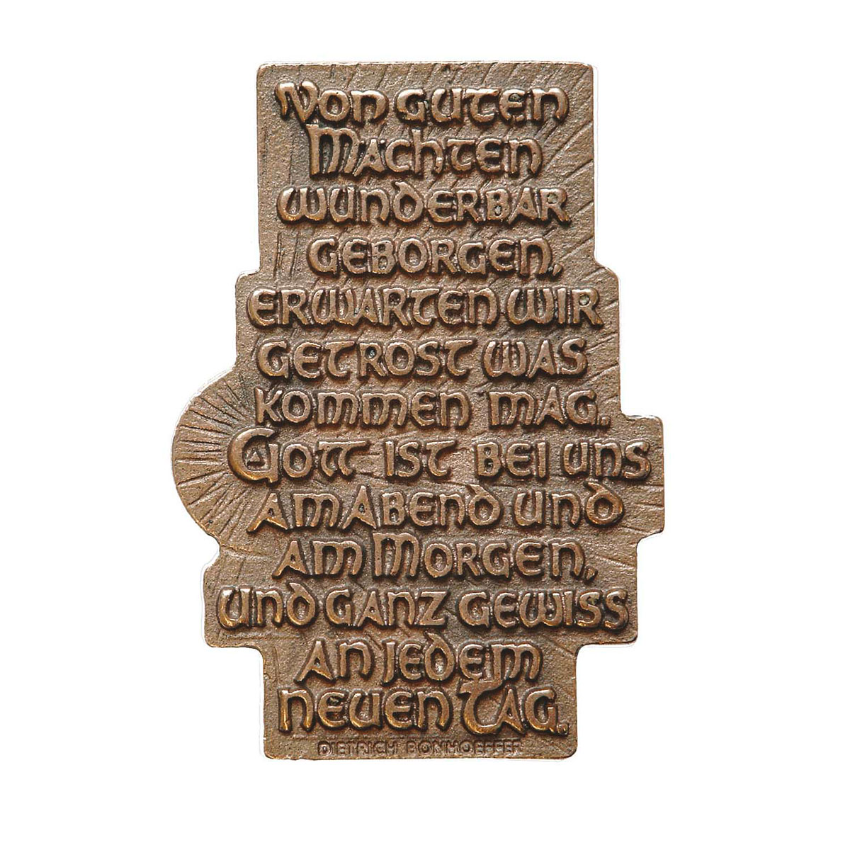 Spruchrelief »Von Guten Mächten« Spruchrelief »Von Guten Mächten« von Klosterverlag Maria Laach – ars liturgica