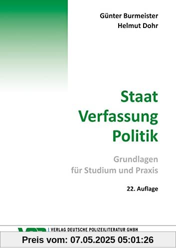 Staat - Verfassung -Politik: Grundlagen für Studium und Praxis (VDP-Fachbuch)