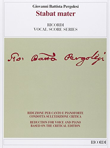 Stabat Mater: Ricordi Opera Vocal Score Series