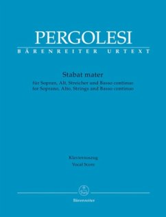 Stabat mater für Sopran, Alt, Streicher und Basso continuo, Klavierauszug von Bärenreiter