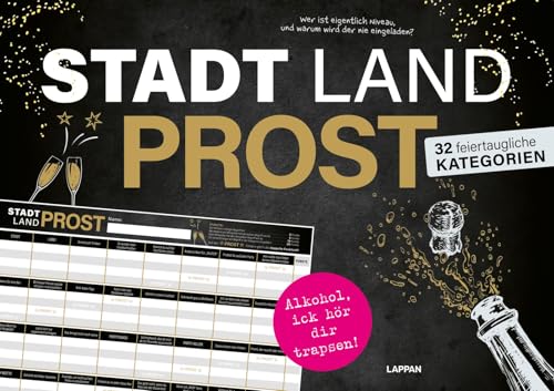 Stadt, Land, PROST!: Das Kult-Spiel für deine Party! von Lappan