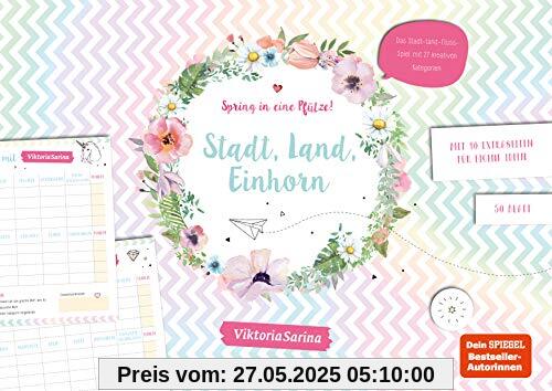 Stadt Land Einhorn: Stadt, Land, Fluss Block im A4-Format, herausgegeben von Viktoria Sarina Stadt Land Einhorn: Stadt, Land, Fluss Block im A4-Format, herausgegeben von Viktoria Sarina