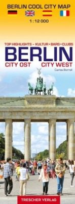 Stadtplan Berlin Cool City Map - Top Highlights: Kultur, Bars, Clubs von Trescher Verlag