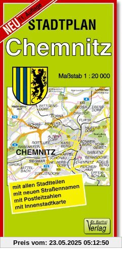 Stadtplan Chemnitz: Maßstab 1:20000
