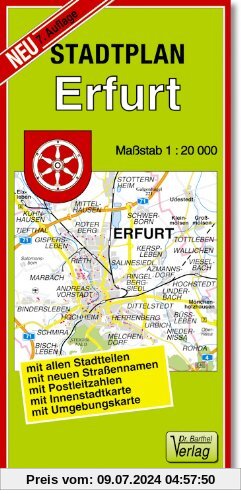 Stadtplan Erfurt: 1:20000