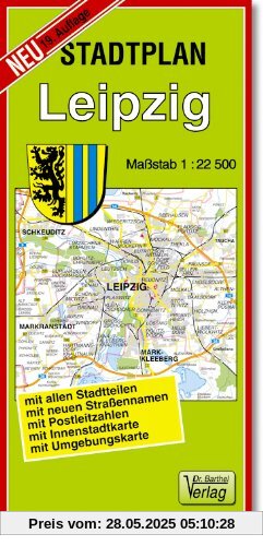 Stadtplan Leipzig: Maßstab 1:22500