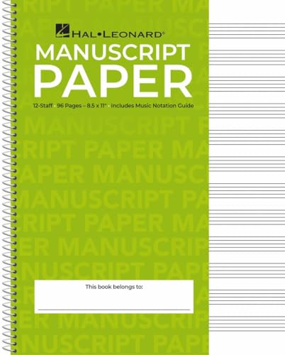 Standard Wirebound Manuscript Paper (Green Cover) von HAL LEONARD