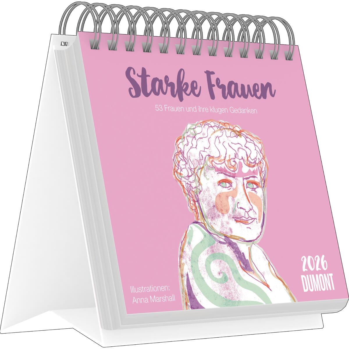 Starke Frauen 2026 - Tischaufstellkalender mit 53 Motiven und motivierenden Sprü... von DuMont Kalenderverlag