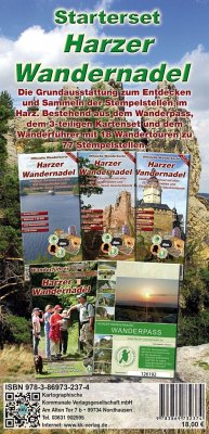 Starterset Harzer Wandernadel, m. 1 Buch, m. 1 Buch, m. 3 Karte von KKV Kartographische Kommunale Verlagsgesellschaft